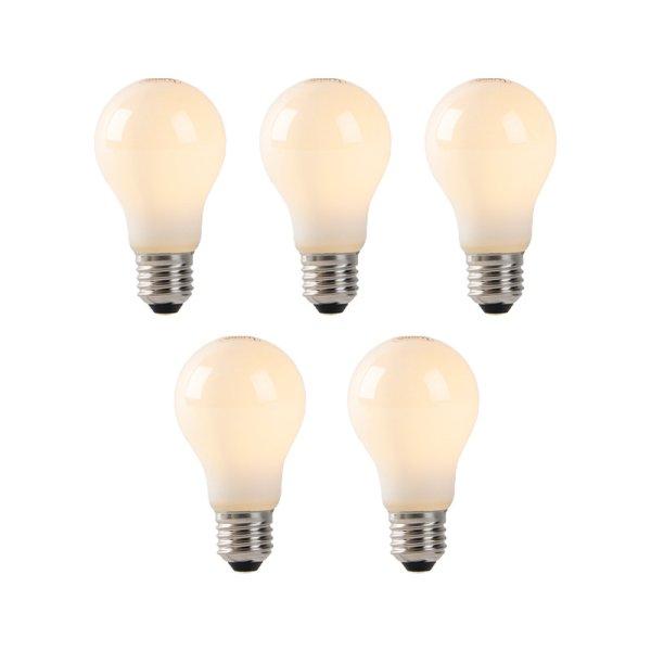 5 db-os készlet E27 LED izzók opál üveggel 1W 80lm 2200K