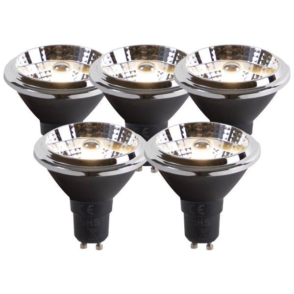 5 db-os készlet GU10 LED izzó AR70 6W 380lm 3000K