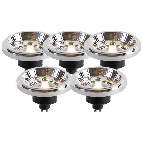 5 db GU10 szabályozható LED izzó készlet AR111 11W 810lm 2700K