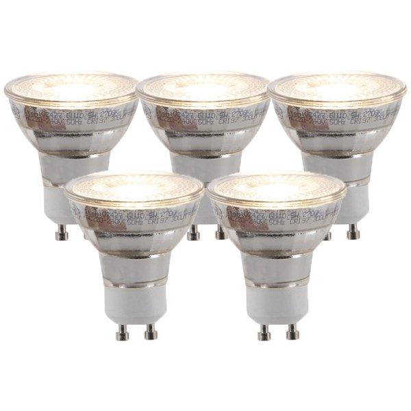 5 db-os készlet GU10 3 fokozatban szabályozható LED izzó 5W 260lm 2700K