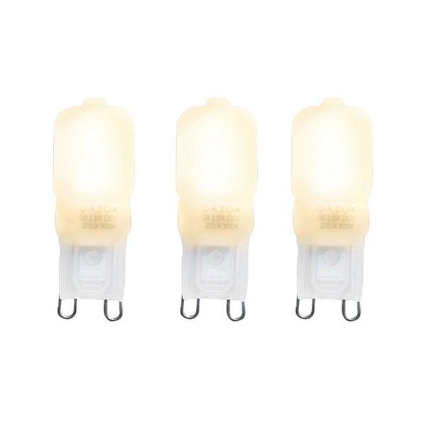 3 db-os G9 LED izzó készlet CUTE PC 2W 200lm 2700K
