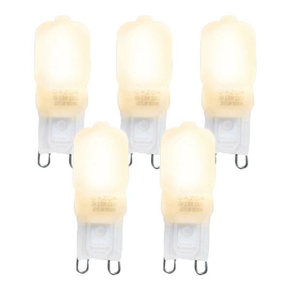 5 db G9 LED izzó készlet CUTE PC 2W 200lm 2700K