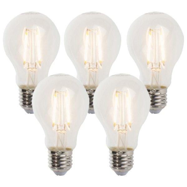 5 db E27-es szabályozható LED izzó készlet A60 5W 470lm 2700K