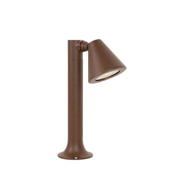 Modern kültéri oszloplámpa rozsdabarna 30 cm IP44 állítható - Ciara