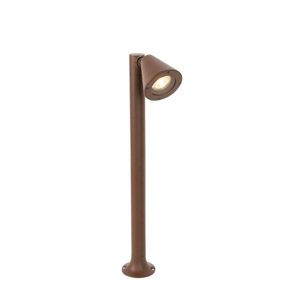 Modern kültéri oszloplámpa rozsdabarna 60 cm IP44 állítható - Ciara