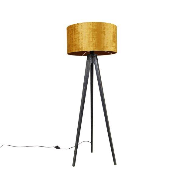 Állólámpa állvány fekete aranyszínű árnyékolóval 50 cm - Tripod
Classic