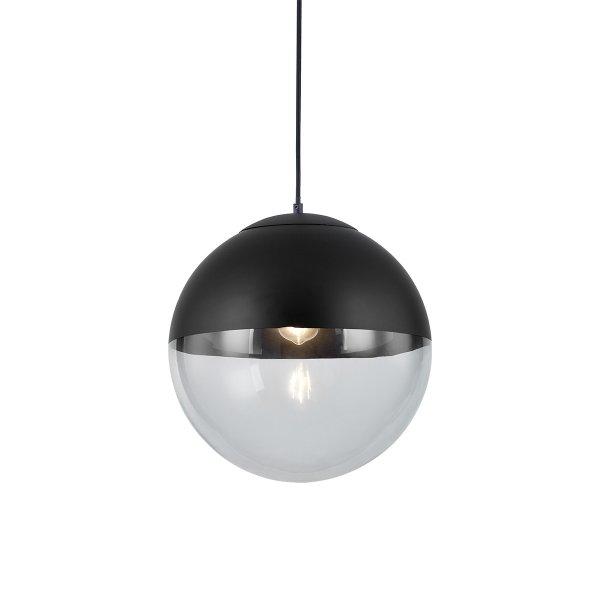 Retro lógólámpa fekete tiszta üveggel 35 cm - Eclipse