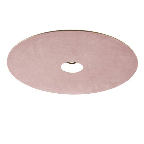 Bársony lapos lámpabúra rózsaszín arannyal 45 cm