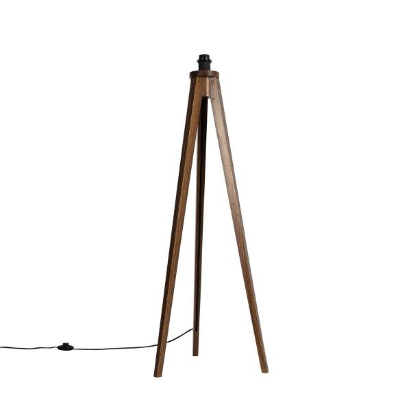 Rusztikus állólámpa állvány dióból - Tripod Classic
