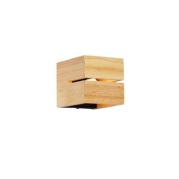 Rusztikus fali lámpa tölgyfa 9,7 cm - Transfer Groove