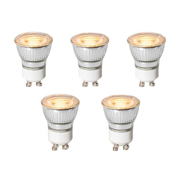 5 darabos GU10 3 lépésben dimmelhető LED izzókészlet 35 mm 4W 200 lm 2200K