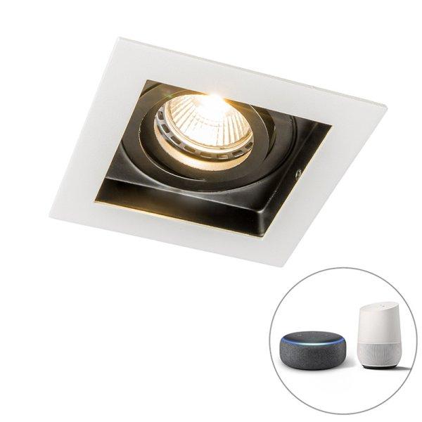 Okos beépíthető reflektor fehér, WiFi-vel, GU10 állítható - Carree