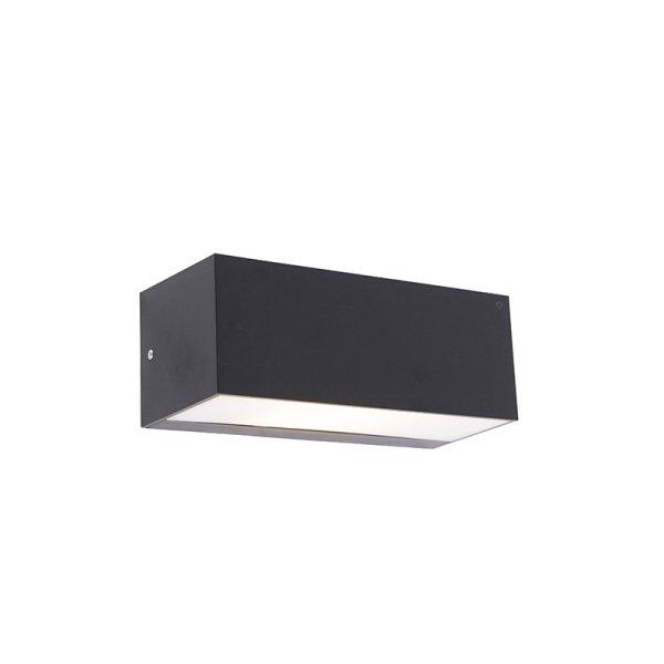 Okos modern fali lámpa fekete IP65 WiFi-vel A60 - Houks