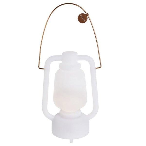 Asztali lámpa fehér IP44 Bluetooth hangszóróval - Storm Music
