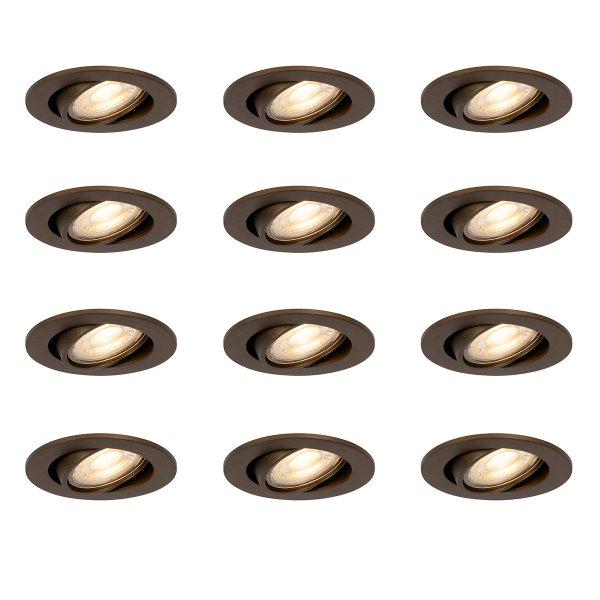 12 db modern, dönthető beépíthető spotlámpa szett sötét bronz színben -
Cisco