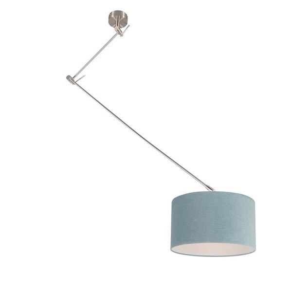 Modern függőlámpa acélból ásványi árnyékolóval 35 cm - Blitz