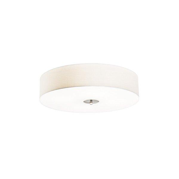 Rusztikus mennyezeti lámpa fehér 50 cm - Drum Jute