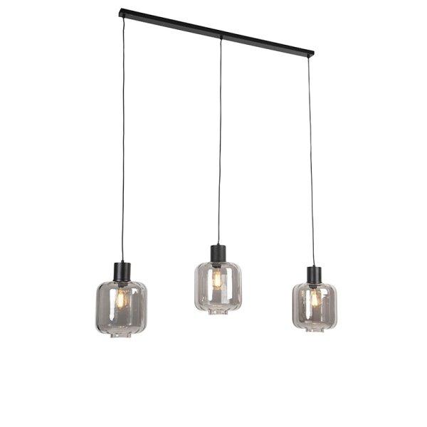 Design lógólámpa fekete füstüveggel 3-lámpás 161,5 cm - Qara