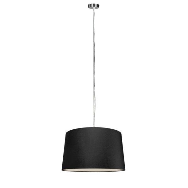 Modern függőlámpa acélból árnyékolóval 45 cm fekete - Cappo 1