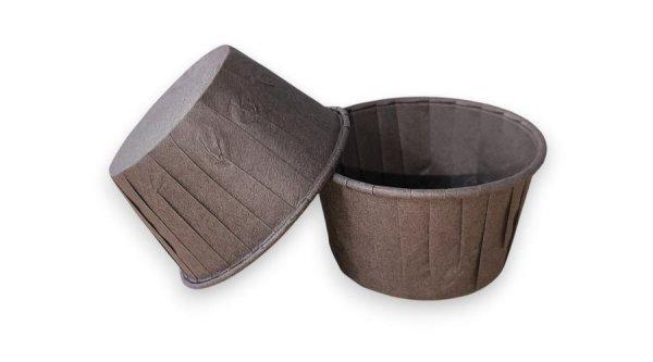 Csokoládébarna muffin kapszli, papír 24 db
