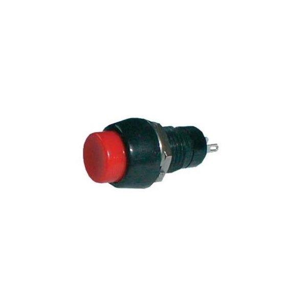 Nyomógombos kapcsoló (kerekített) piros OFF-ON 12V