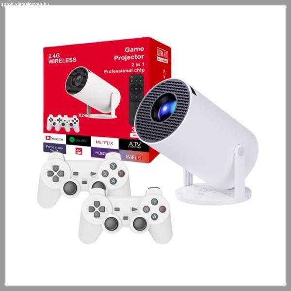 Mini Smart 4k Game projector, távirányítóval, kontrollerel GAMEP-2-4