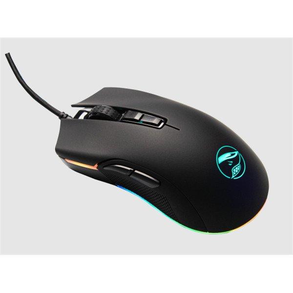 SHARK GAMING Egér - Shark Velocity M70 Gaming (Optikai, 12000DPI, 7 gomb, RGB,
PMW3360, fekete)