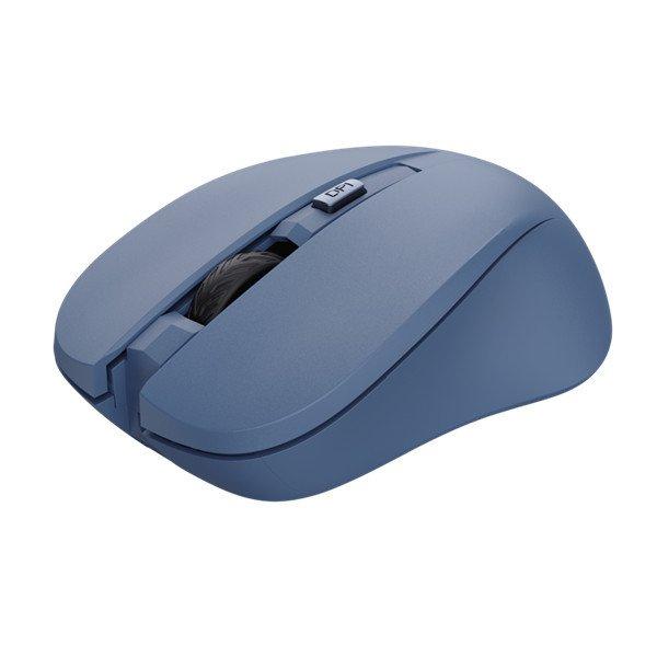 Trust Egér Notebook Vezeték Nélküli - Mydo Silent Eco (Optikai;
1000-1800dpi, mikro vevő; kék)