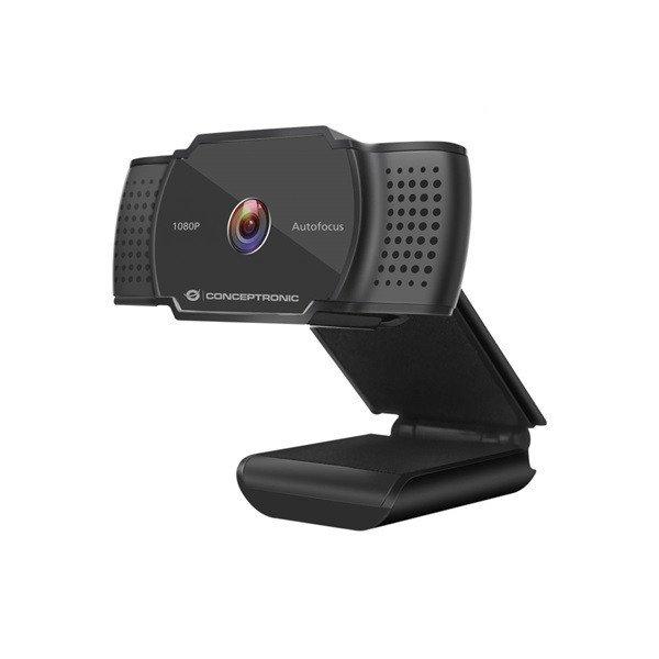 Conceptronic Webkamera - AMDIS06B (2592x1944 képpont, Auto-fókusz, 30 FPS, USB
2.0, univerzális csipesz, mikrofon)
