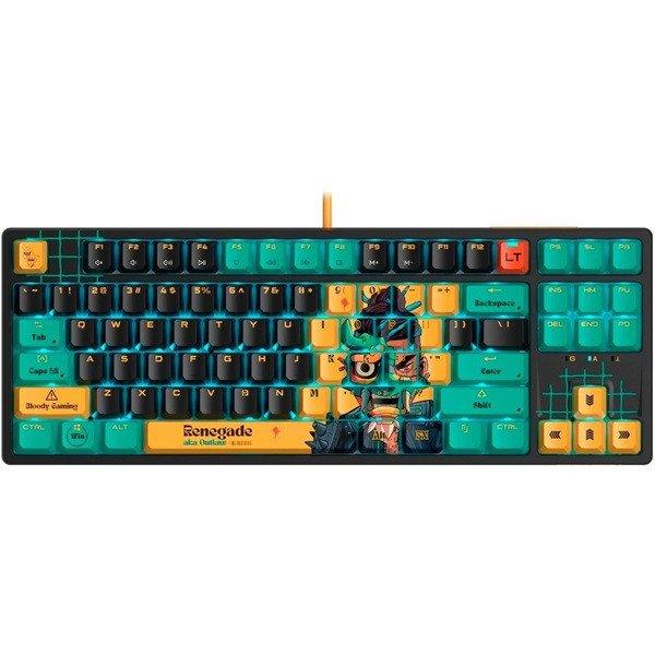 A4-Tech A4TKLA47623 Bloody AT87 US mechanikus (Alpha Switch) RGB Renegade
vezetékes gamer billentyűzet