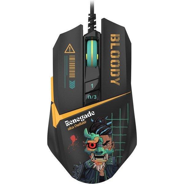 A4-Tech A4TMYS47619 Bloody W63 Max eSport Renegade Midnight RGB vezetékes
optikai gamer egér