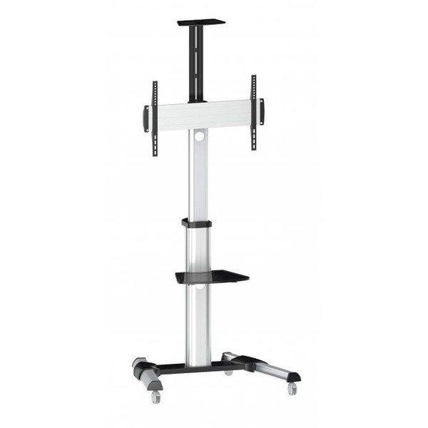 Sbox FS-446 37"-70" VESA 600x400 görgős ezüst prezentációs
állvány