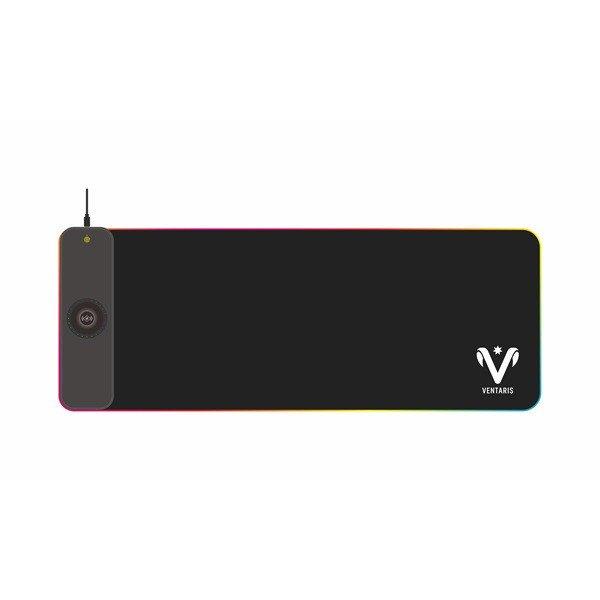 Ventaris VMP911-SXXL Quasar Fibra RGB világítású egérpad vezeték nélküli
töltővel