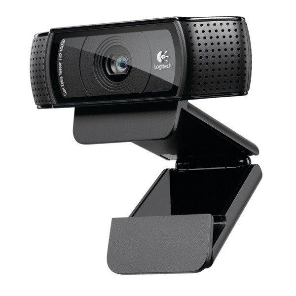 Logitech Webkamera - C920 (1920x1080 képpont, mikrofon, Carl Zeiss objektív,
Full HD, fekete)
