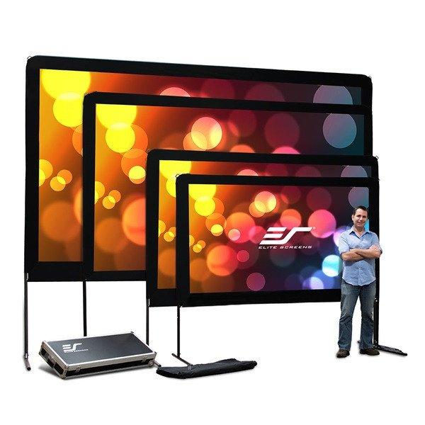 EliteScreens 100" (16:9) mobil szabadtéri vászon OMS100H2 (222 x 125 cm,
Fekete) + táska