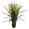 Dekor nvny Bambusz Polietiln Vas Cement Szvet 45 x 45 x 