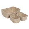 Tbbcl kosr Termszetes Juncus 35 x 25 x 12 cm (3 Darabok