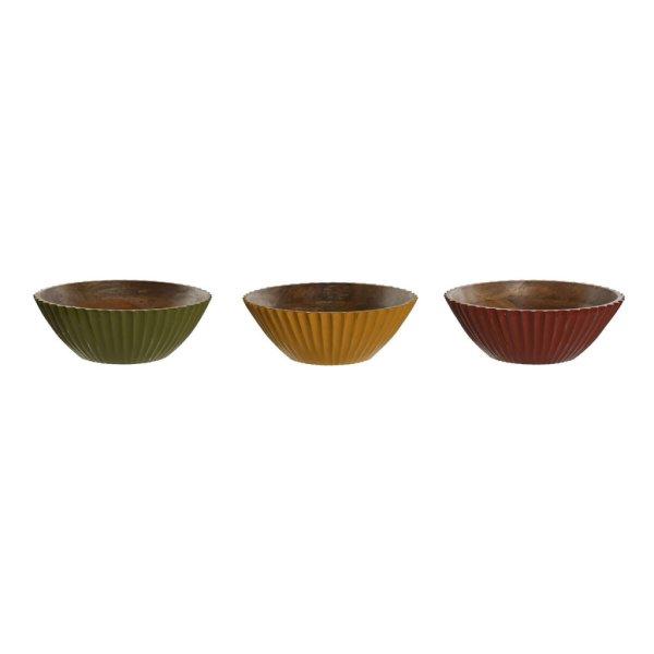 Salátás Tál Home ESPRIT Sárga Zöld Korall Mangófa 30 x 30 x 12 cm (3
egység) MOST 54635 HELYETT 34576 Ft-ért!