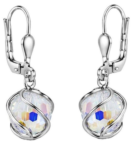 Silvego Csillogó lógó fülbevalók Swarovski® Crystals SILVEGOB31644