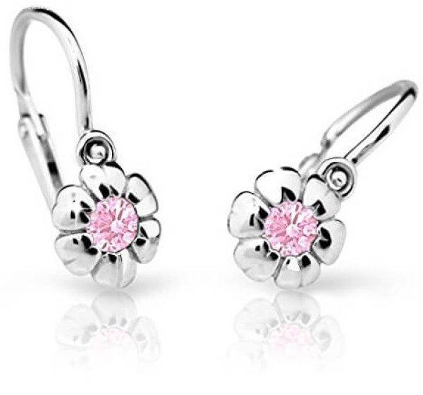 Cutie Jewellery Fehér arany gyermek fülbevaló C2151-10-X-2 rózsaszín