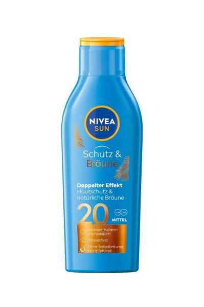 Nivea Intenzív naptej SPF 20 Sun (Protect & Bronze Sun Lotion) 200 ml
