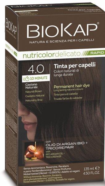 Biokap BIOKAP DELICATO RAPID hajfesték - 4,00 Natúr sötétbarna 135 ml