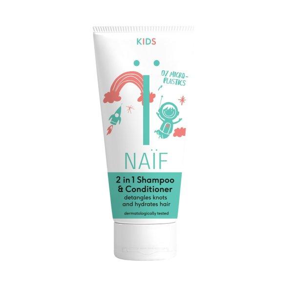 NAÏF Gyermek sampon és kondicionáló 2az1-ben a könnyebb kifésülésért
Baby & Kids (2in1 Shampoo & Conditioner) 200 ml