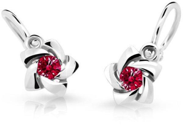 Cutie Jewellery Gyermek rózsa fülbevaló C2201-10-2 piros