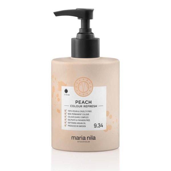 Maria Nila Gyengéd tápláló maszk tartós színpigmentek nélkül 9.34 Peach
(Colour Refresh Mask) 100 ml