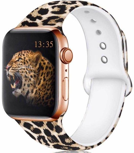 4wrist Szilikon szíj Apple Watch - Leopárd 38/40/41 mm