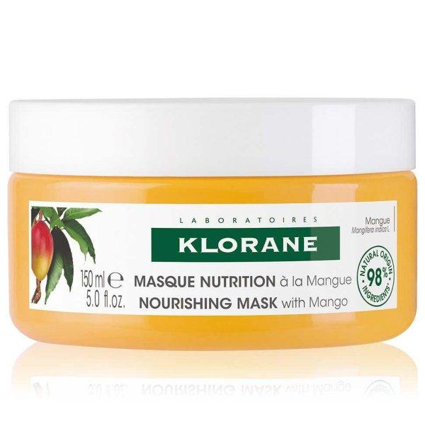 Klorane Tápláló maszk száraz és sérült hajra Mango (Nourishing Mask With
Mango Butter) 150 ml