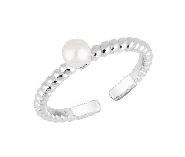 Preciosa Eredeti ezüst gyűrű folyami gyönggyel Pearl Passion 6158 01 56 mm