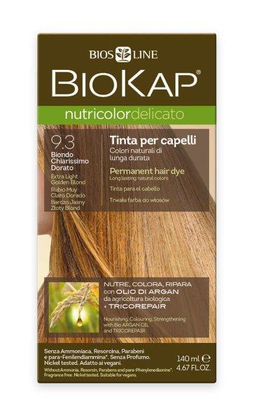 Biokap NUTRICOLOR DELICATO - Hajfesték - 9.30 - Szőke arany Extra világos 140
ml