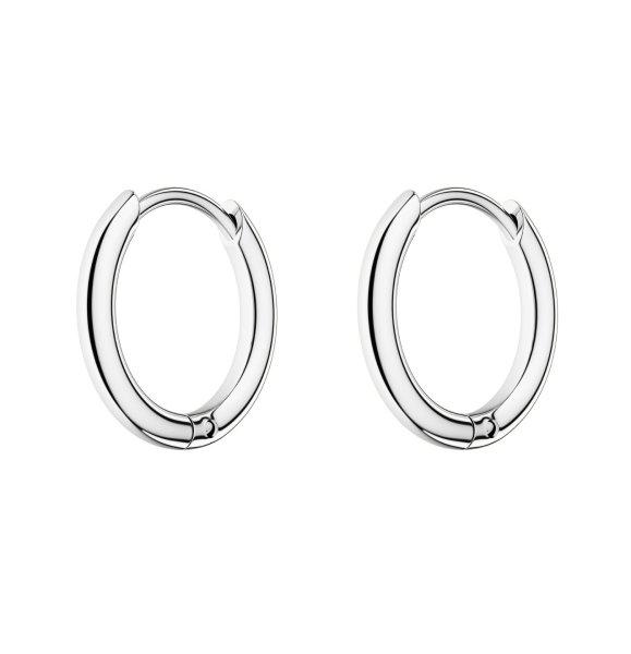 Rosefield Minimalista acél karika fülbevaló Essentials JESHS-J582
